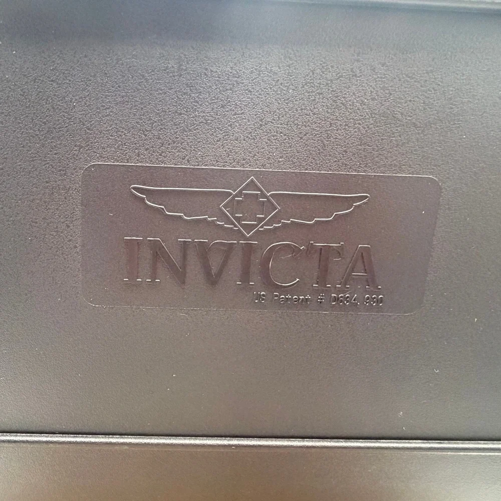 Invicta 8 Slot Watch Collector Impact Case Black Yellow Storage Box D634.930